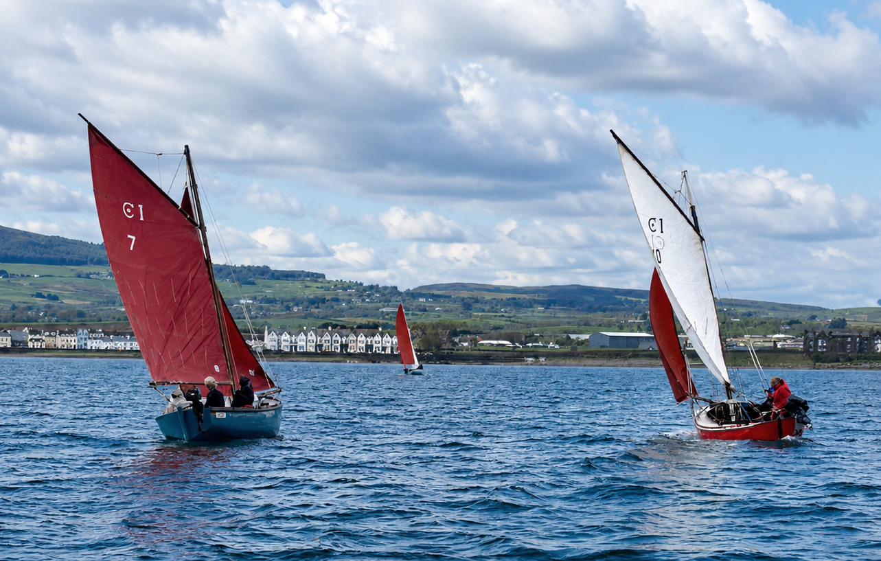 C1 boats sailing on Castletown Bay
